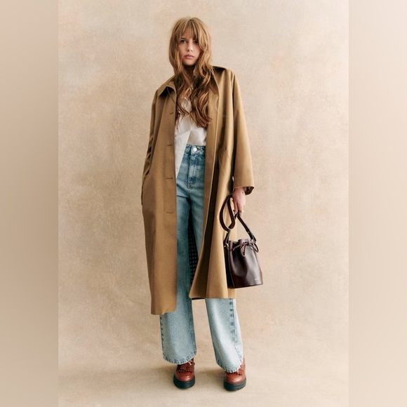 Sezane Jackets & Blazers - Sézane Clyde Trench Coat in Camel Size 38/6